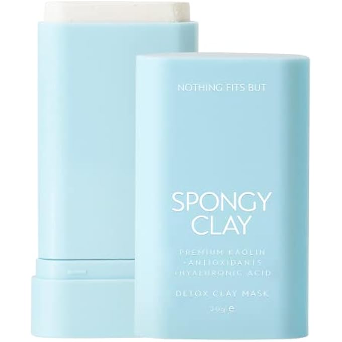 NOTHING FITS BUT PORE PURIFYING DETOX SPONGY CLAY STICK MASK & SILICONE BRUSH PAD - Image 1
